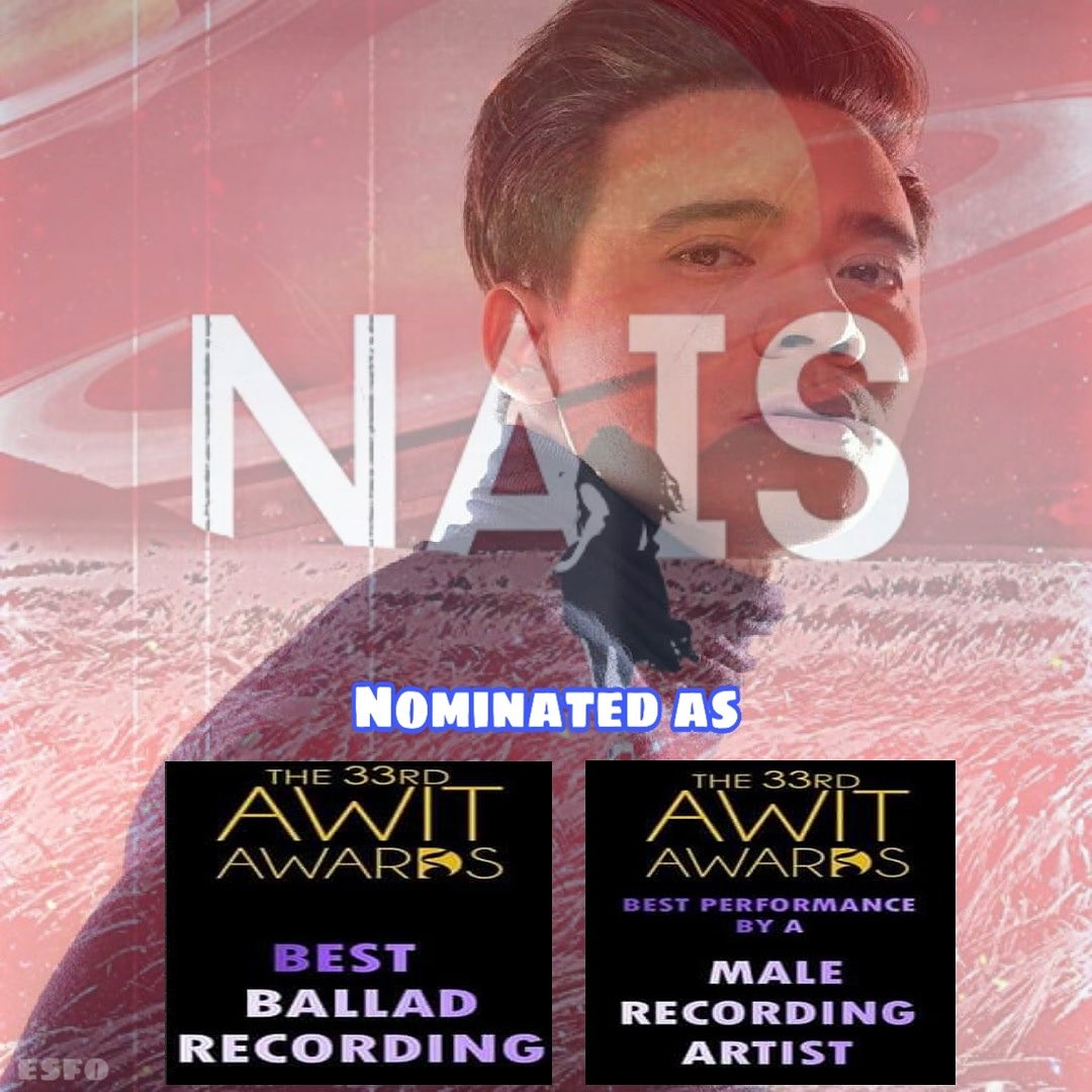 realeriksantos's tweet photo. Thank you @AwitAwards for these nominations. ❤️ https://t.co/bfA6WWmNhn