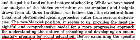 9/But in doing so Giroux added something to the mix. When Giroux started out he was a neo-Marxist who thought the Marxist theory of teaching (that all teachers should teach according to Marxist ideology) was correct. So he says in his book "teachers as Intellectuals: