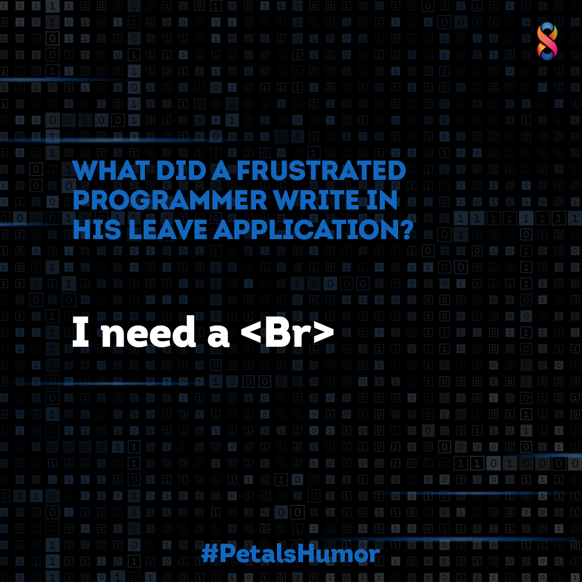 bloop__com's tweet photo. Do you know any programmer who could actually do that? ๐โ
#PetalsHumor #Programmer #DeveloperLife #WebDev #ProgrammerHumor #Graphics #Coder #EthicalHacking #JAVA #Programming #HTML #Apps #CyberSafe #Websites #Internet #WebDevelopment #Technology #AgencyLife #EightPetals https://t.co/Y1uYg8XrWA