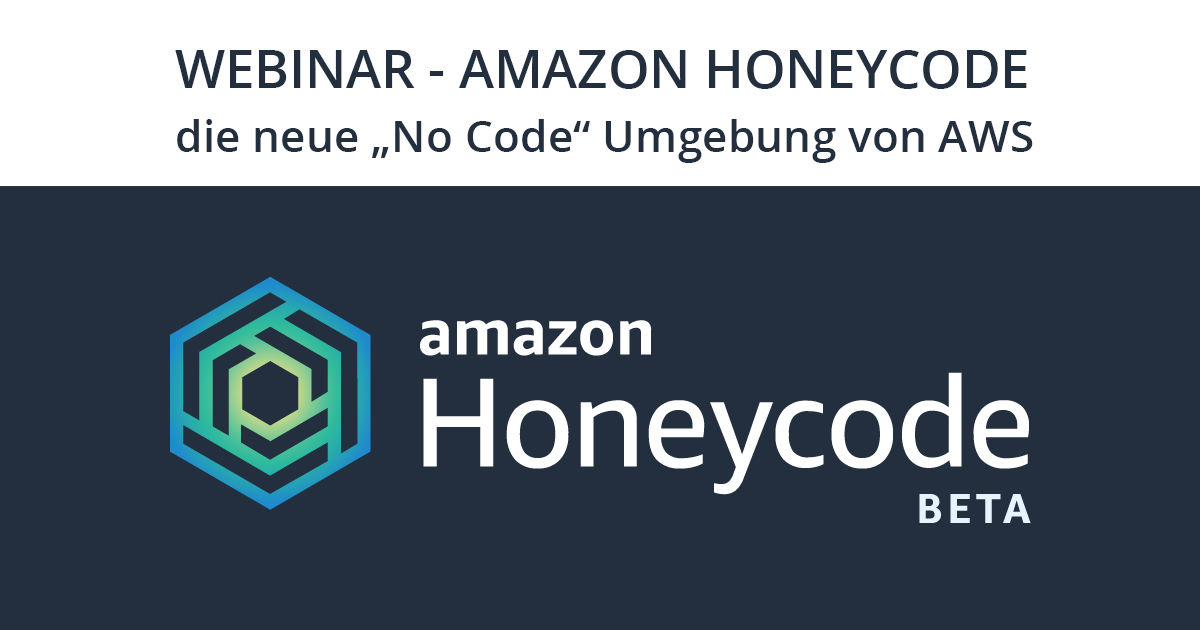 tecRacer's tweet image. Möchten Sie Amazon Honeycode kennen lernen? Was ist #AmazonHoneycode, wie wird es angewendet und passt das „#LowCode“ Konzept zu meinen Zielen?
Dann sind Sie in unserem kostenlosen Webinar genau richtig. 
Mehr Infos und Anmeldung ► bit.ly/3gXYF8Y
#AWS #CloudComputing