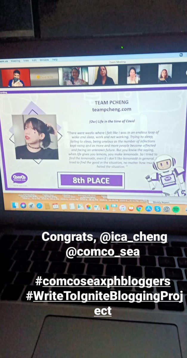 jeralduy's tweet photo. Congrats to my blogger pals @pinoyguyguide
(20th) and @ica_cheng (8th)! Thank you too to ComCo for the raffle draw (I won!) Haha
Congrats to the rest of the Top 40 finalists! #WriteToIgniteBloggingProject #comcoseaxphbloggers Stay safe, everyone! https://t.co/T7S7L0Mu9t