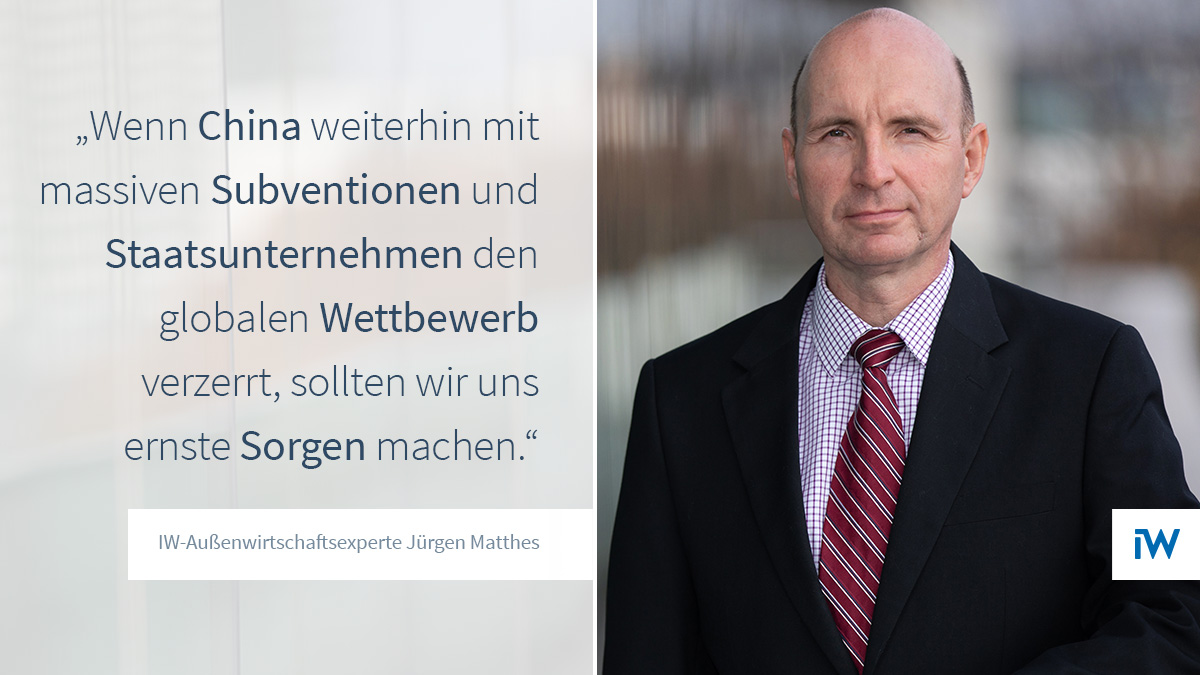 Us Botschaft Berlin German Economic Institute Iw Economist Jurgen Matthes If China Continues To Distort Global Competition Through Massive Subsidies And State Owned Companies We Should Be Very Worried T Co Qsgsu9xywq