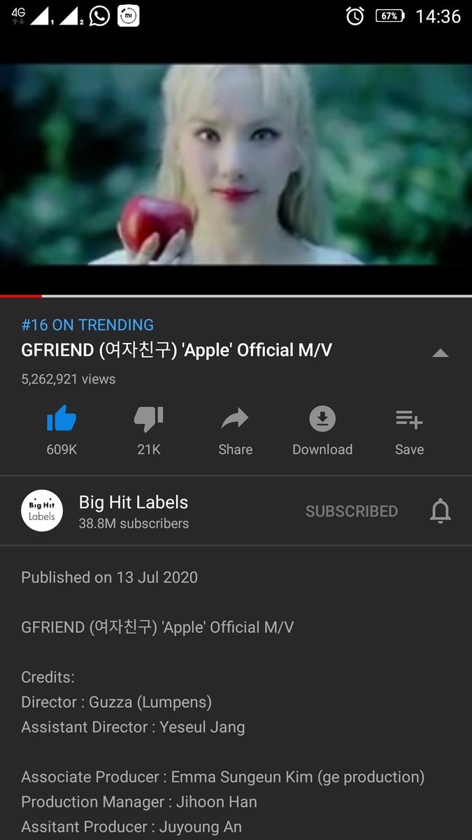 tomatpinky's tweet photo. We did it 😭😭, thankyou guys, really appreaciated it😍😍, but please dont stop here, we still need it for Promote weeks
#GFRIEND 
#GFRIEND_APPLEMV 
#GFRIEND_SOTS_Tracklist 
#GFRIEND_APPLE https://t.co/9mlVT4YoHN