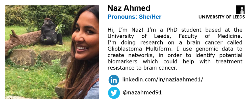 Next up is Naz, a PhD student from  @UniversityLeeds