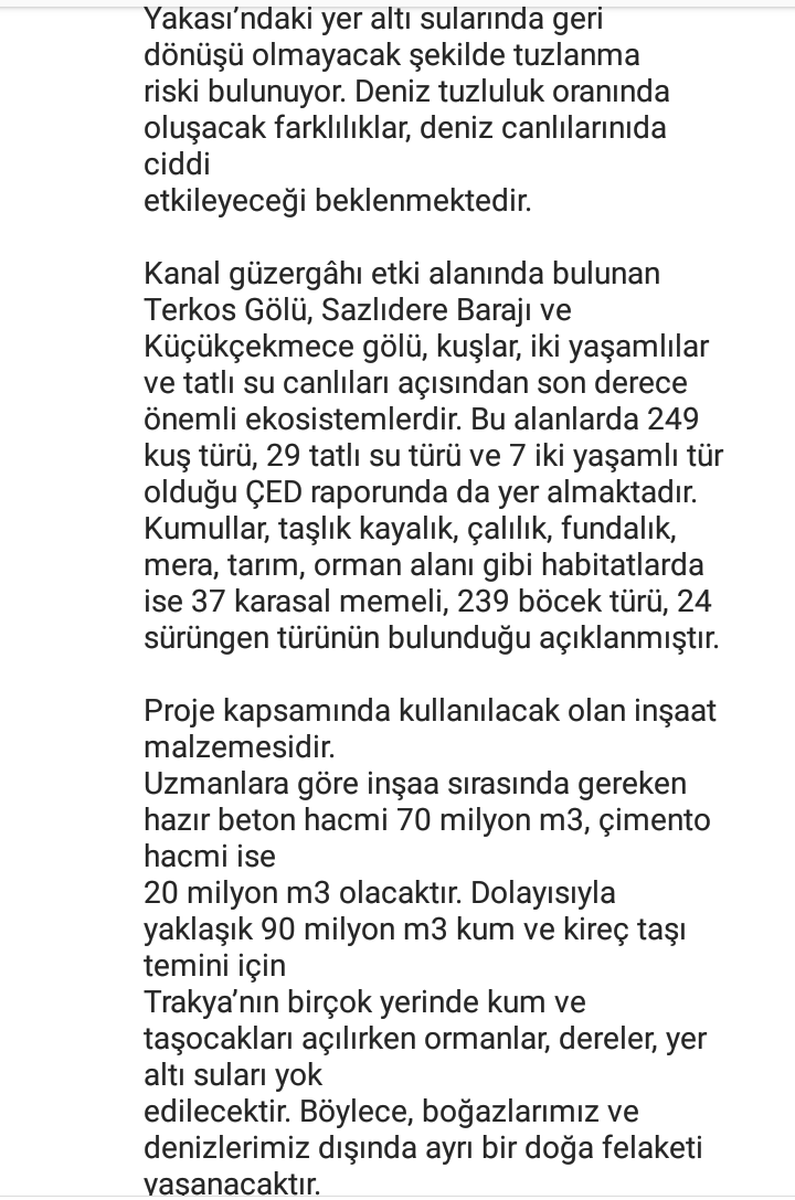 KontrolCevre's tweet photo. #Kanalİstanbul Riskleri ve Muhtemel Sonuçları https://t.co/cytzEqrJCT