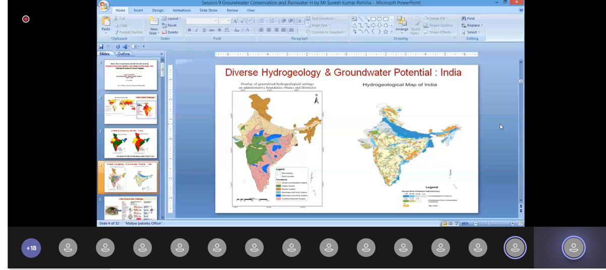 mahreen_matto's tweet photo. Day 2 of Online Orientation Workshop of C4Y-IWP Water Champions Youth Fellowship 2020 @skrohillacse  gives a detailed talk on how #Design &amp; #planning of Human settlement plays a key role in #groundwater conservation and #RWH @CSEINDIA #rainfall @WaterAidIndia #recharge https://t.co/ApfdhuDfOm