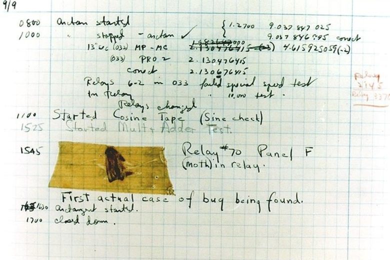 Interesting Fact1: While working on the Mark II, Dr. Hopper encountered a problem. She took the computer apart and found a large moth. She was the first to refer to a computer problem as a "bug" and to speak of "debugging" a computer. The moth can be found at  @amhistorymuseum 7/