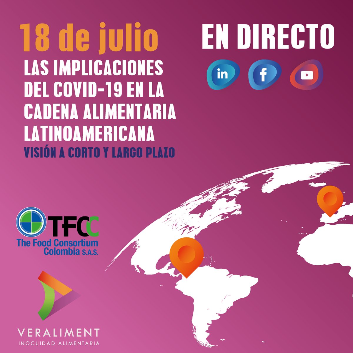 Vijusa_fabrica's tweet photo. Este sábado 18 a las 19h. Vijusa patrocina la primera mesa redonda online para Latinoamérica sobre implicaciones del COVID-19 en la cadena alimentaria.🙌

🔗FACEBOOK: https://t.co/yPtqJp2gAa
🔗YOUTUBE: https://t.co/0MRC8ptsh8
🔗LINKEDIN: https://t.co/yBhq2XvgV9 https://t.co/Wco6gNliJu