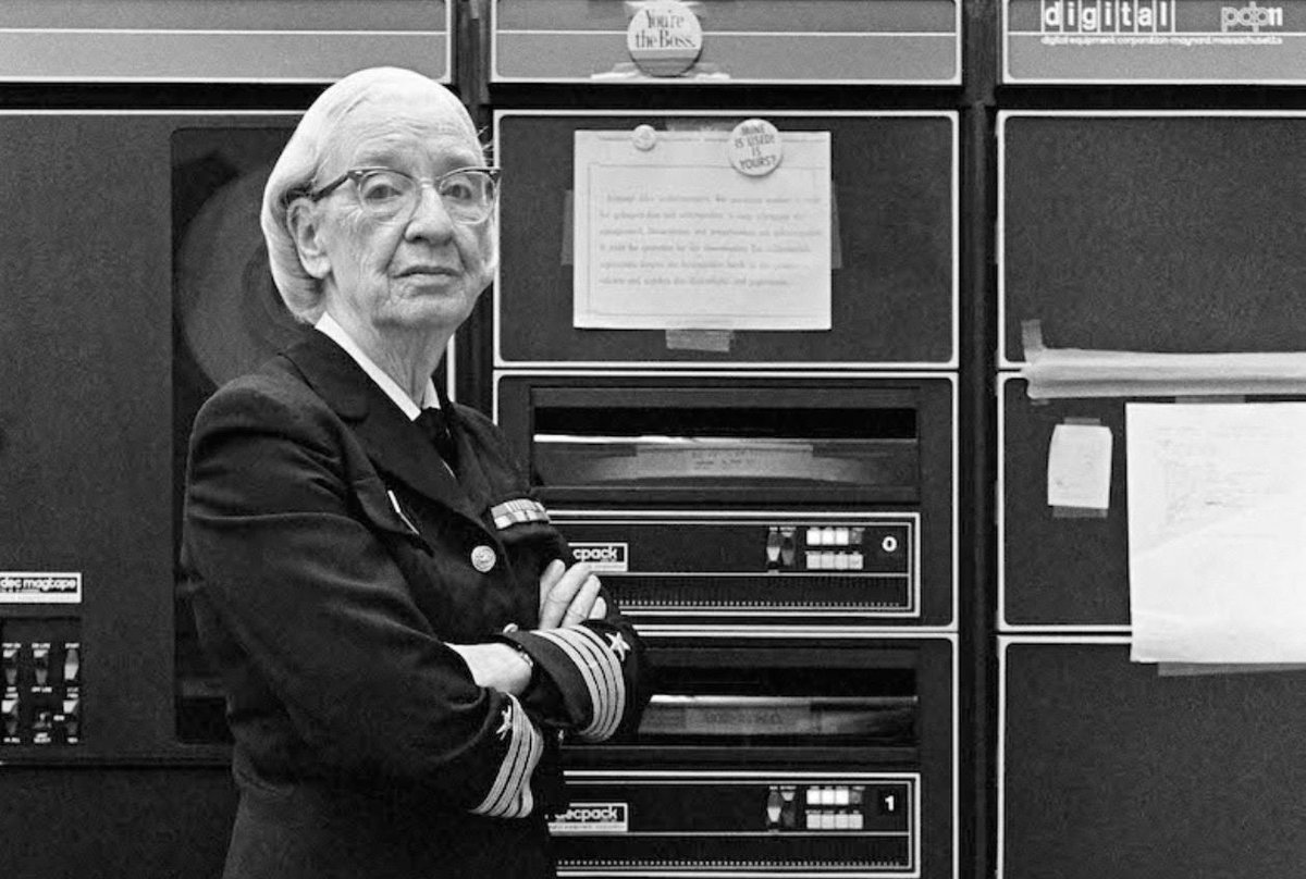 "Humans are allergic to change. They love to say, "We've always done it this way." I try to fight that. That's why I have a clock on my wall that runs counter-clockwise." - Admiral/Dr. Grace Murray Hopper.  #MitoMonday  #LateNightWithTheRutterLab 15/15
