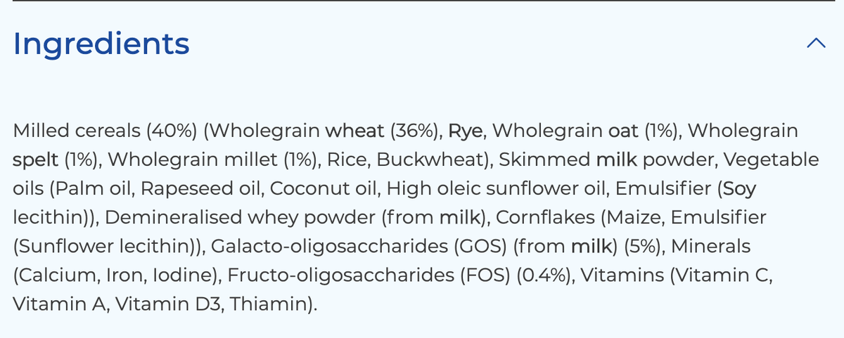 denslov's tweet photo. This supposedly #HealthyFood for your #baby contains lots of unwanted ingredients, including #palmoil, #emulsifiers, other #additives. #ASDA and #Sainsburys are much more honest and disclose ingredients of this Aptamil baby cereal product https://t.co/odxYe4KK2z