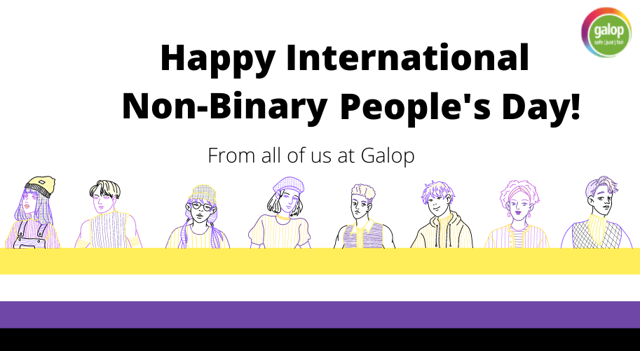 GalopUK's tweet image. On this #InternationalNonBinaryPeoplesDay, we'd like to highlight the great work done by friends and partners.

🗣️so, shout out to @Genderintel, @MindlineTrans, @CliniQ, @56TSoho, @ScottishTrans* for the unfaltering support you provide to enby people!

*non-exhaustive list