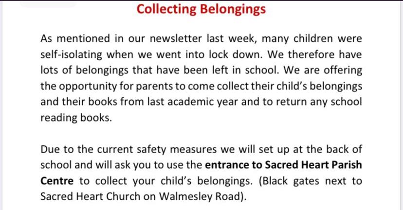 Morning everyone. Just a reminder about our pop up shop this morning for reception at 9:30 👍 it is set up at the back of school off Walmesley Road 😊