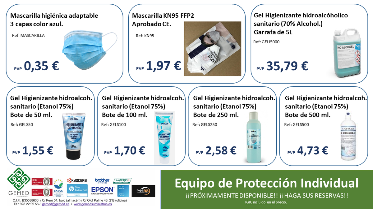 FERTASupplies's tweet photo. Les deseamos un #FelizMartesATodos y para ello les hacemos llegar nuestra promoción en EPIs porque #CuidarteEsCuidarnos.

#GemedSuministros #Covid_19 #SeguridadEnPandemia #SaludYProteccionPopular #ProtegeteYProtegeALosDemas https://t.co/rFijDGIu2u