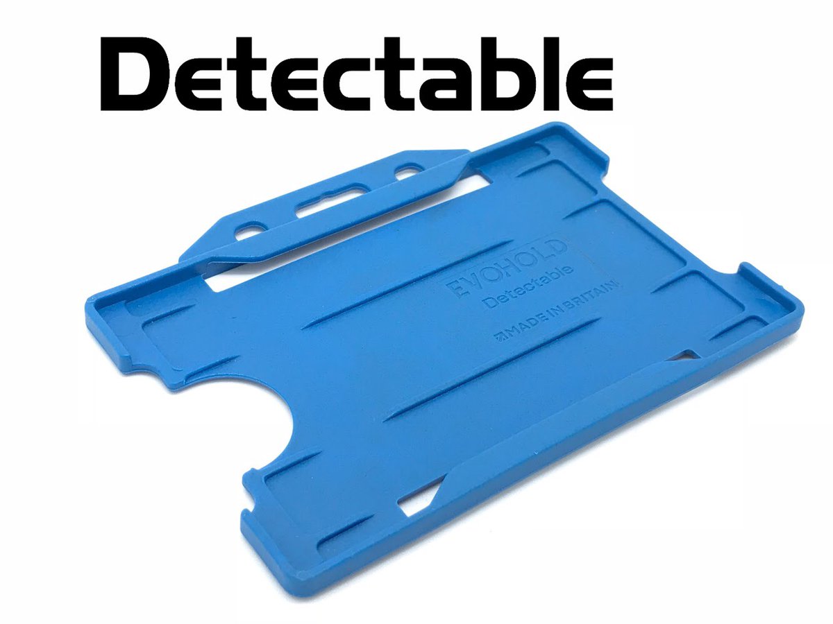 evohold's tweet photo. Do you work in #Food production? Then our new improved Metal &amp; X-Ray detectable ID holders which are also Antimicrobial are a must. Available from our resellers today. https://t.co/ahd58wws9N