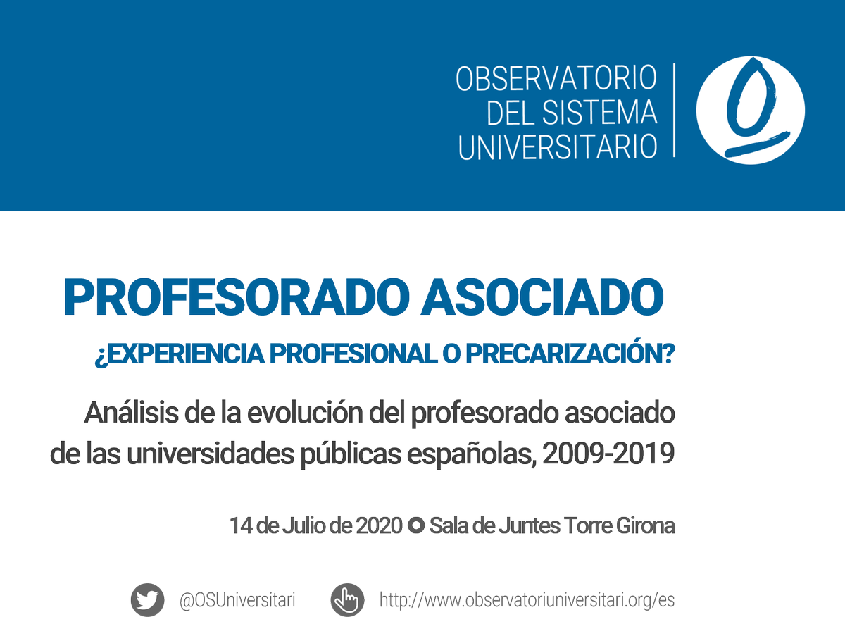 OSUniversitari's tweet photo. En breves instantes presentamos nuestro informe Profesorado Asociado: ¿Experiencia profesional o precarización? Puedes seguir la presentación a través del enlace siguiente y en este hilo de twitter. 

https://t.co/9bz1sPkrjw https://t.co/qhSiIn6seT