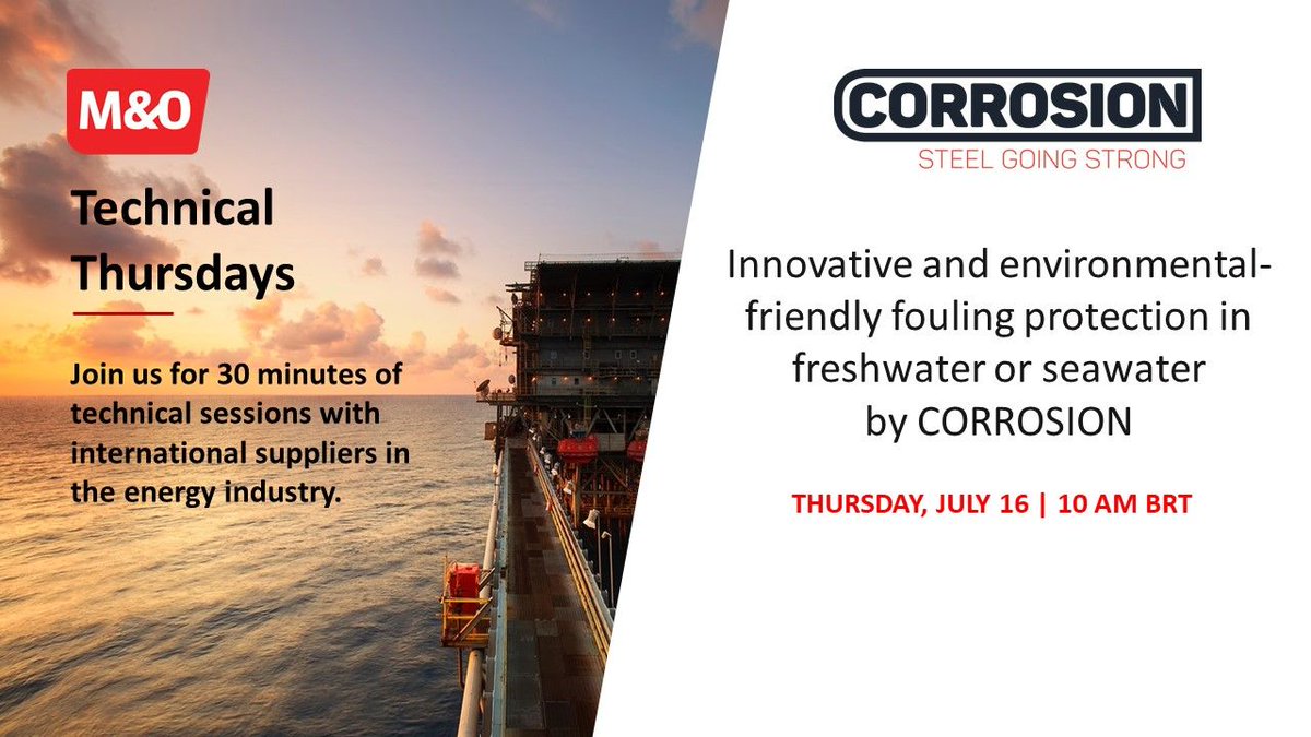 M_O_Global's tweet photo. You have a new opportunity to attend this webinar and learn more about Corrosion's latest innovative and environmental-friendly fouling protection system. Register now: https://t.co/TDePVDmy7P https://t.co/GwZsVhoZ9l