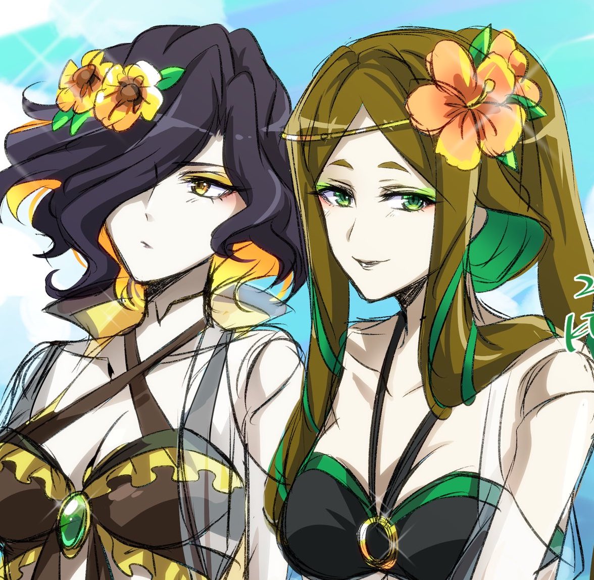 「#新しいプロフィール画像
Yeah!めっちゃホリデー 
ウキウキな夏希望 ???」|煌輝(ｷﾗｷ)🔧🧡のイラスト