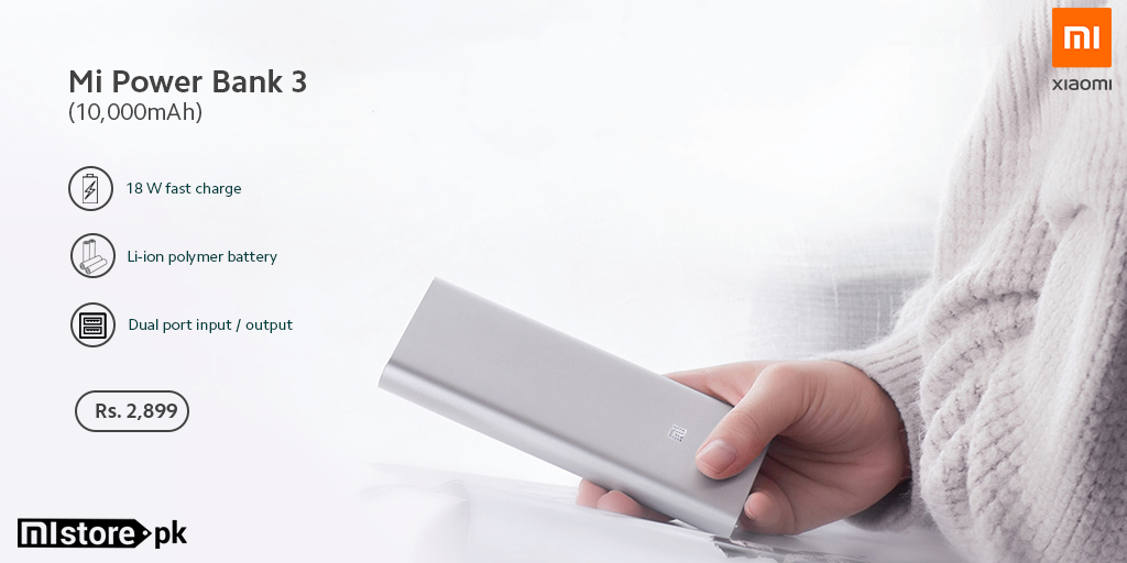 MistorePk's tweet photo. Travel with #MiPowerBank3 and keep all of your devices fully charged. Mi Power Bank 3 supports fast charge and has dual input and output ports. Enjoy your journey!
#XiaomiPakistan
Shop now: https://t.co/UjeejLon6L https://t.co/p1GBQdFQar