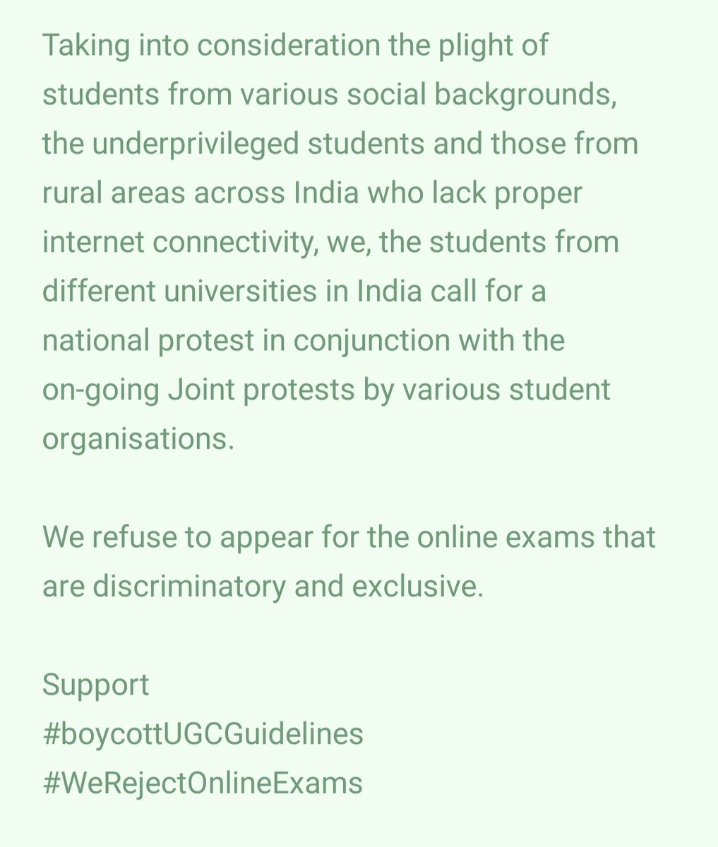 Akku_Akthab's tweet photo. #boycottUGCGuidelines
#WeRejectOnlineExams https://t.co/wWjKpZ4vPk