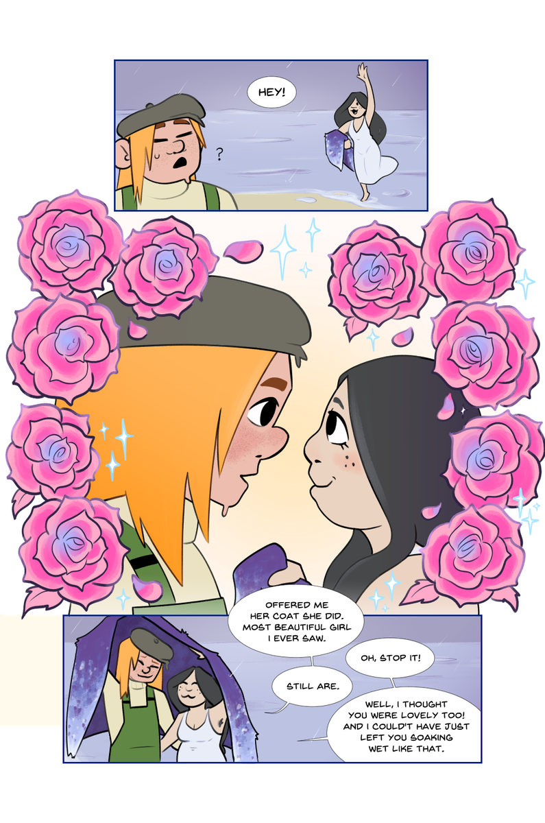 Hey #PortfolioDay i'm samn, a queer comics artist who does cartoony work, perfect for that kids adventure series you were thinking of writing. 

i'm currently looking for work, you can email me at samnjudge@gmail[dot]com

links in the thread 👇 