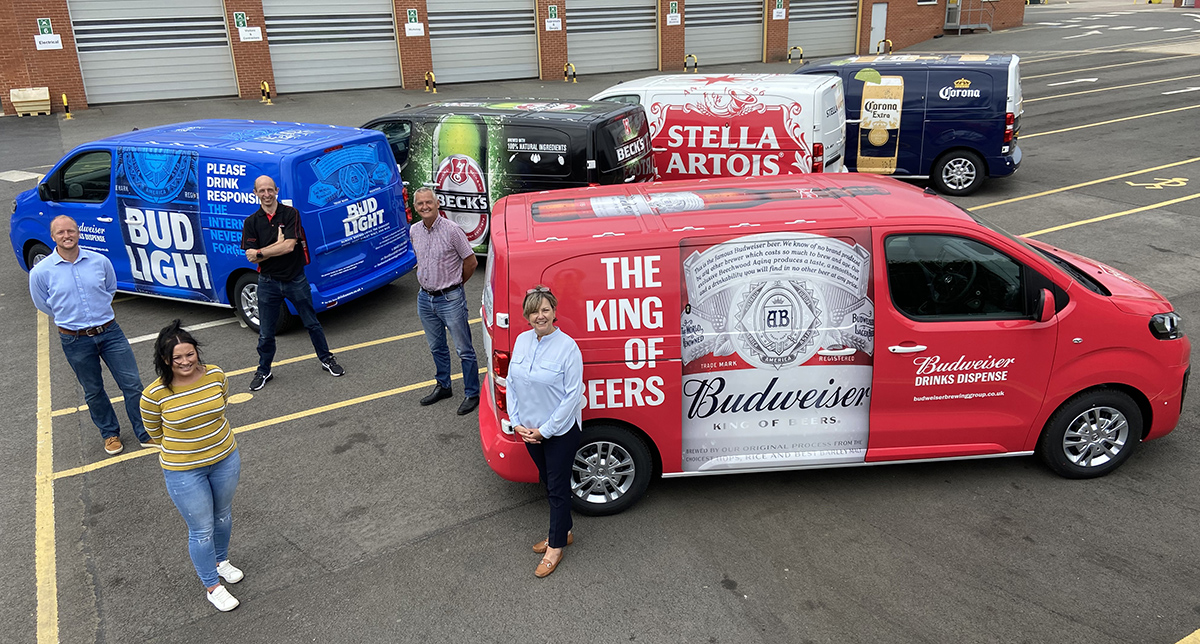 Bott_Ltd's tweet photo. We recently handed-over the first of a number of completed vehicles to @BudBrewingUKI 

The vehicle wraps really show off the #Budweiser #UK brands and demonstrate our ability to deliver a ‘one stop shop solution!'

#VehicleConversions #Fleet #VanRacking #Decals

#worksmartbott https://t.co/ePifVzwClu