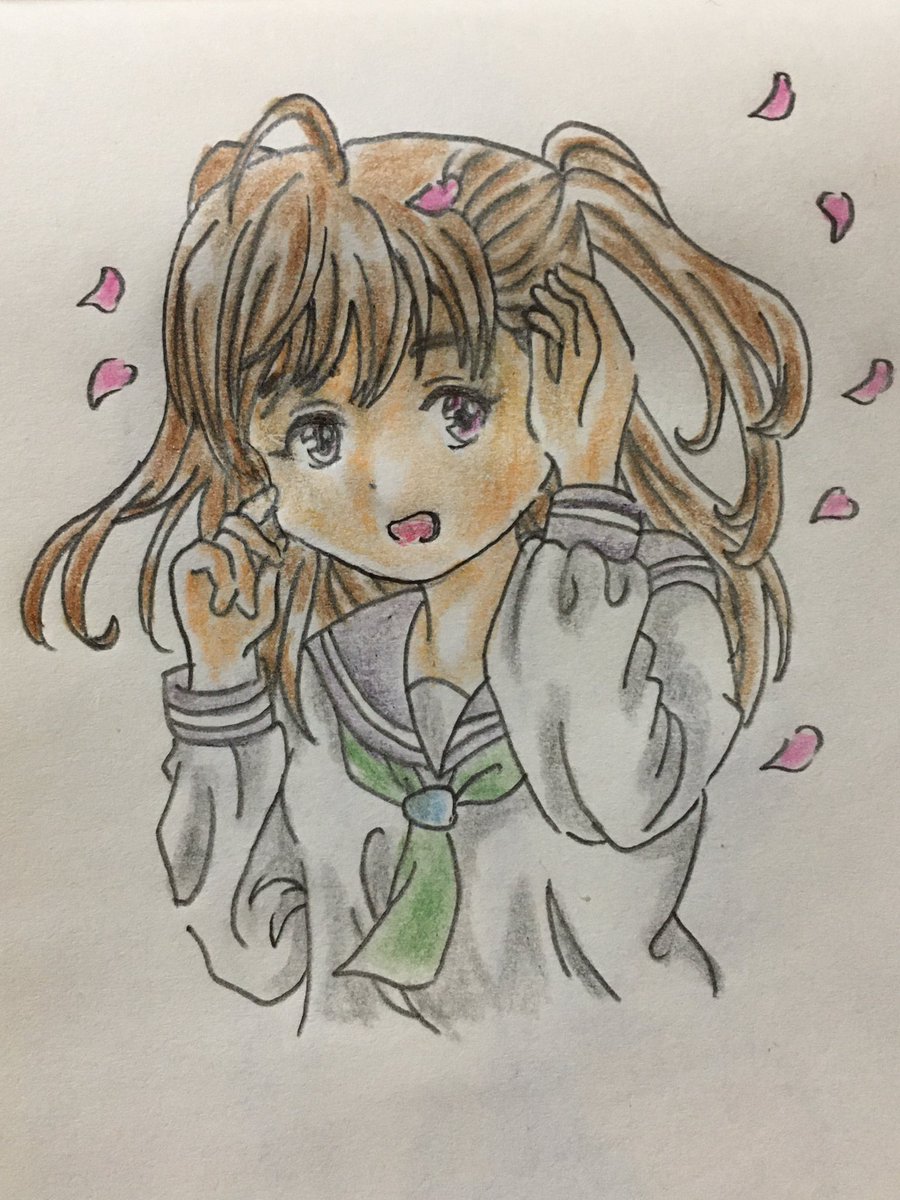 ノブユキ 今日の描き直し 女の子イラストまとめ 女の子イラスト Rtで私を有名にしてください ツイッターで楽しむ展覧会 絵描きさんと繋がりたい アナログイラスト イラスト