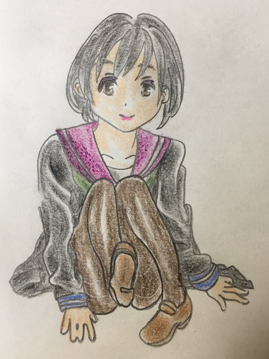 ノブユキ 今日の描き直し 女の子イラストまとめ 女の子イラスト Rtで私を有名にしてください ツイッターで楽しむ展覧会 絵描きさんと繋がりたい アナログイラスト イラスト