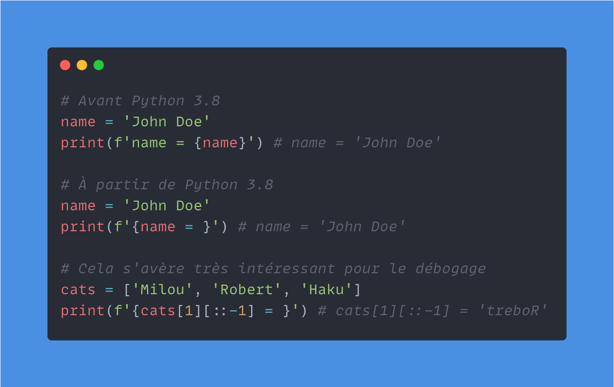 Petite astuce Python très utile pour le débogage