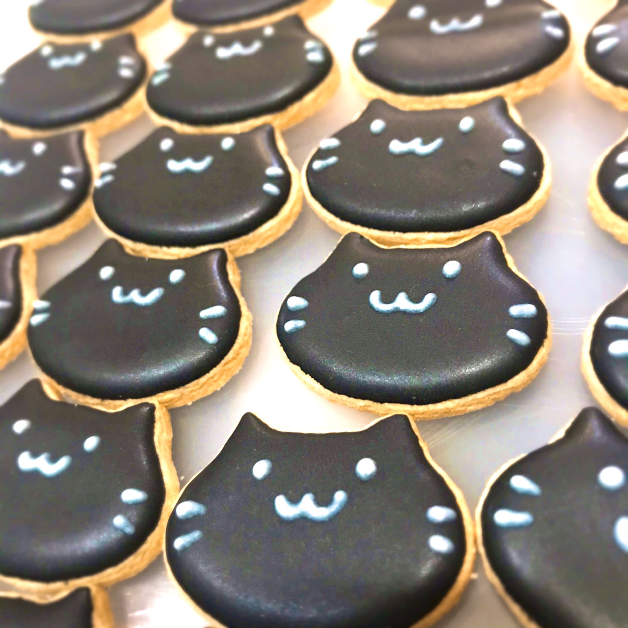 トモ ときどきカフェ 黒猫アイシングクッキーつやつやです ときどきカフェ T Co Hkxks9mbwf Twitter