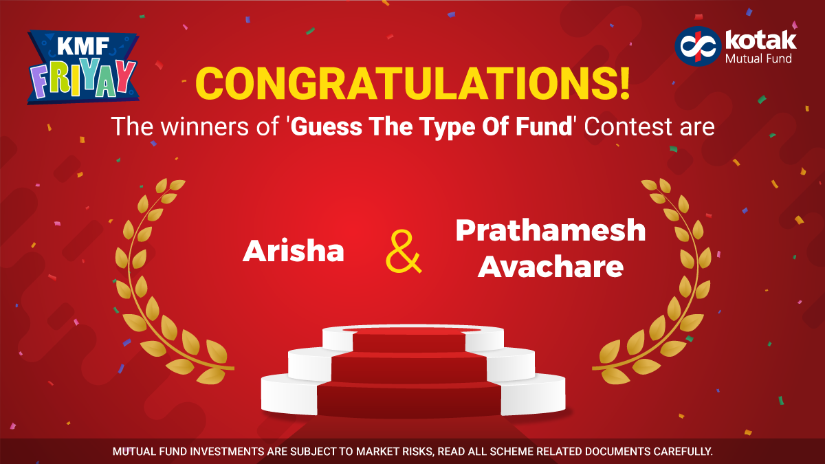 KotakMF's tweet photo. We truly appreciate the effort and enthusiasm of everyone who participated in the #KMFfriyay Contest!
Congratulations to the winners, @arisha_fatima10 and @onlyprathamesh.
Kindly DM us your contact details to claim your prize. https://t.co/cW8qXs2d0U