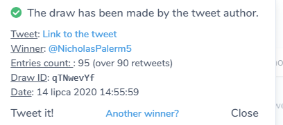 MEJTCS's tweet photo. GG! The winner is 
@NicholasPalerm5 
! DM me to claim your prize! U have 24 hours to do that ! https://t.co/ofRI5xSeSq