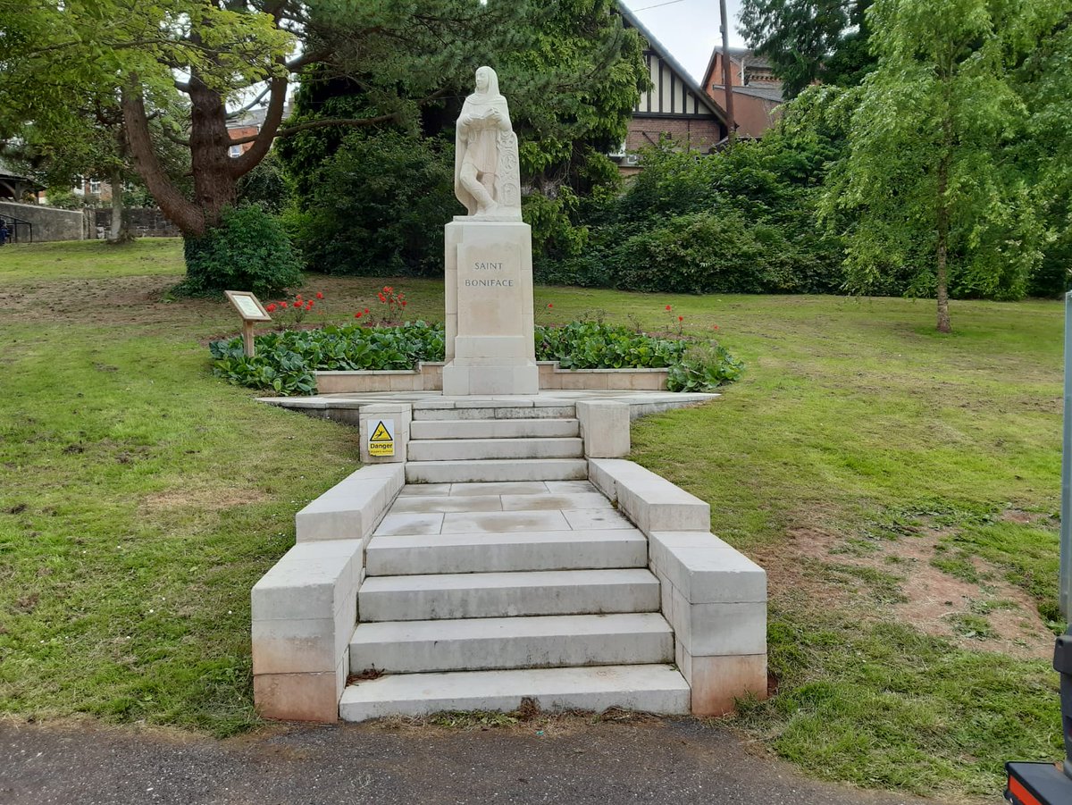 We are pleased to say that the St Boniface Statue has been restored to its former glory! This has taken some time due to the specialist clean that was required, but we are really pleased with the end result.