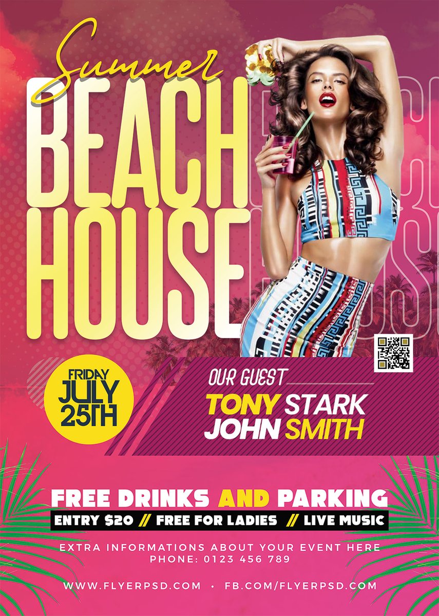 Free Summer Beach House Party Flyer PSD
Download Here >>  flyerpsd.com/downloads/summ…

#freepsd #summerparty #partyflyer #freeflyer #photoshop #graphicdesign #print #freedesign