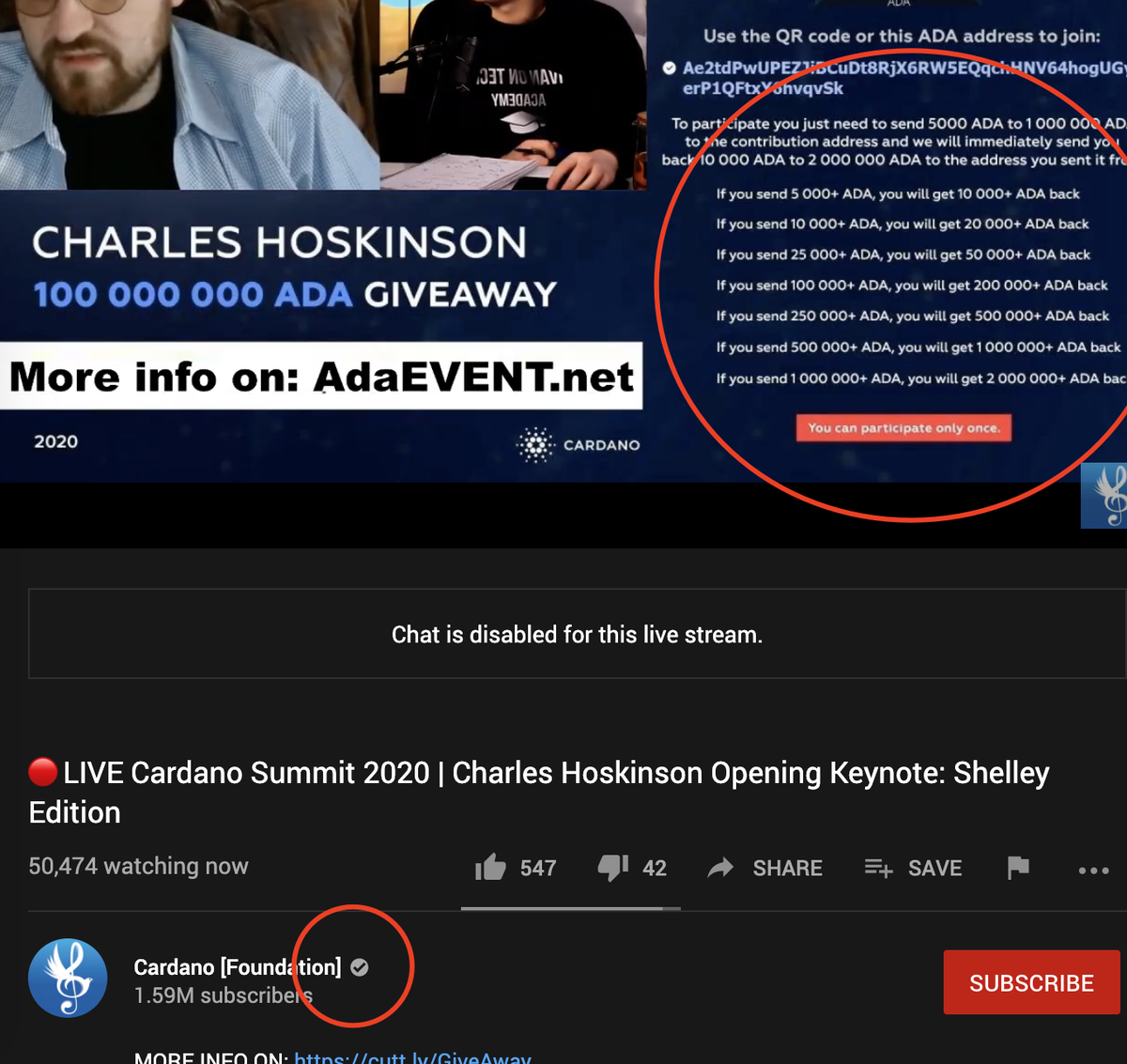 earnwithrk's tweet photo. Another Level of Crypto Scam on @YouTube ... now scammers buying verified channels and promoting scams... youtube has to take some steps.
#BeAwareOfScammers https://t.co/d0s7V8KgfQ