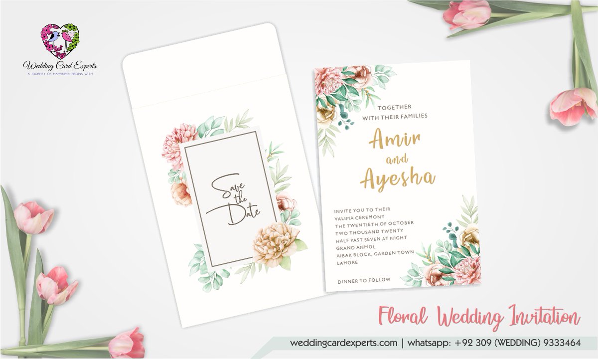 CardExperts's tweet photo. Watercolor floral and leaves Wedding Invitation could be a perfect match for floral theme wedding

Worldwide Delivery Service
Call | Whatsapp: +92 309 (Wedding) 9333464

#weddingcard #weddingcards #weddingcardexperts #weddinginviation #weddinginvites #weddingcardpakistan https://t.co/MbJSP692Lh