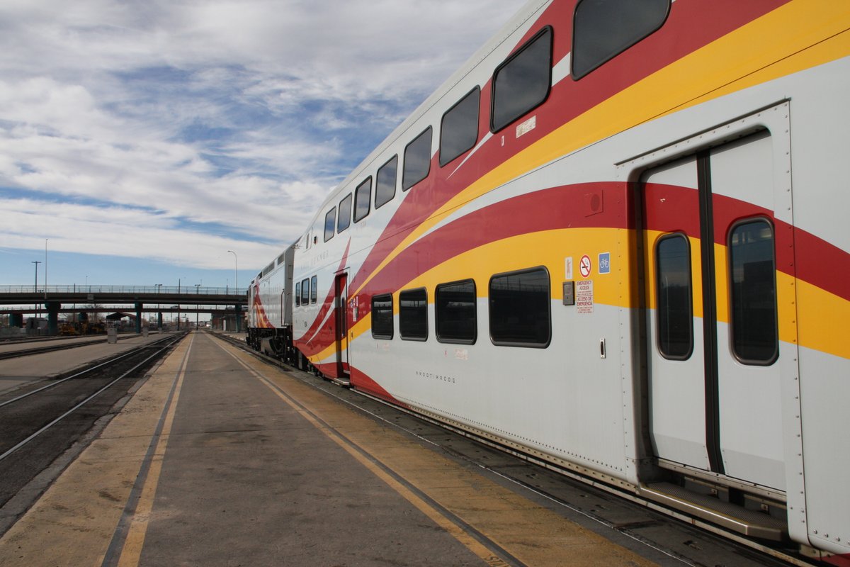 7/ Arrival of my northbound service from Albuquerque to Santa Fe.