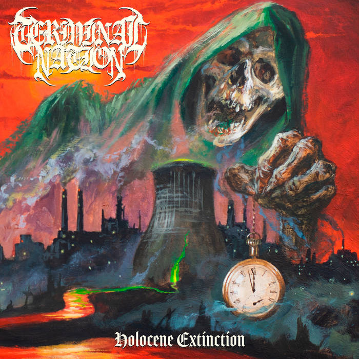 Village_Reviews's tweet photo. "...An all-around monster of an album. A 35 minute diss track to mankind, and a loogie specifically in America's face...Not sure where it'll land yet, but easily a top 10 AotY for me." - @fehr_alex 

TERMINAL NATION - Holocene Extinction (Review)

https://t.co/wc3NYbAXnx https://t.co/AsCV7X6fYU