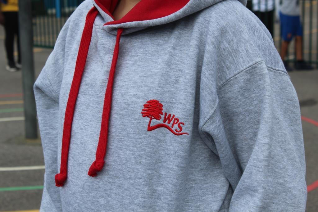 WPS_Success's tweet photo. Year 6 doing some socially distant modelling of their leavers hoodies and t-shirts - just arrived! https://t.co/WOFQGXZ0NQ