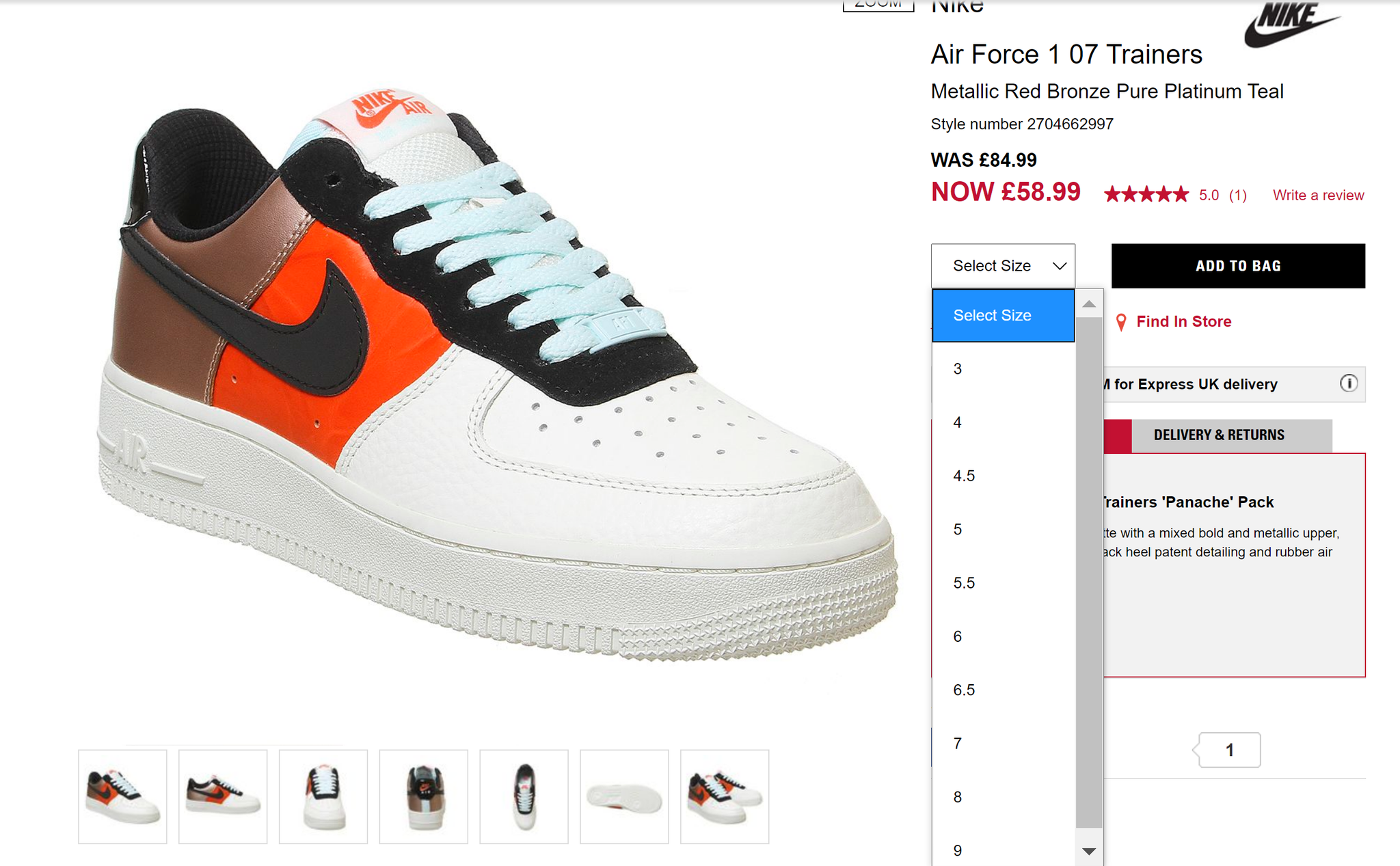 air force 1 07 trainers metallic red bronze pure platinum teal