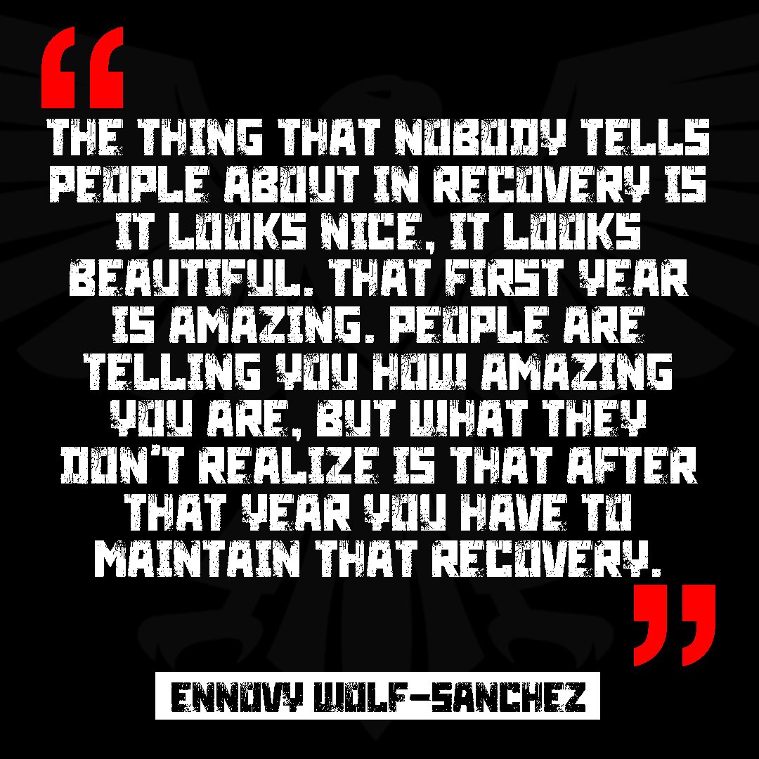 You don’t want to miss tomorrow’s new episode with Ennovy Wolf-Sanchez #RecoveryPosse #JFT #RecoveryIsPossible #ODAAT #openminded #RecoveryPodcast #recoverysurvey #womeninrecovery