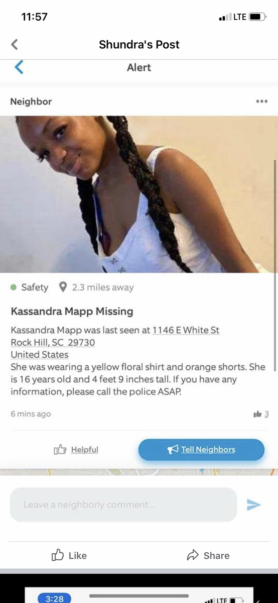 KORNisha_Luv's tweet photo. @cn2news why isn’t there any news articles about this girl who’s been missing since July 4th? https://t.co/hRlWaB23Ol
