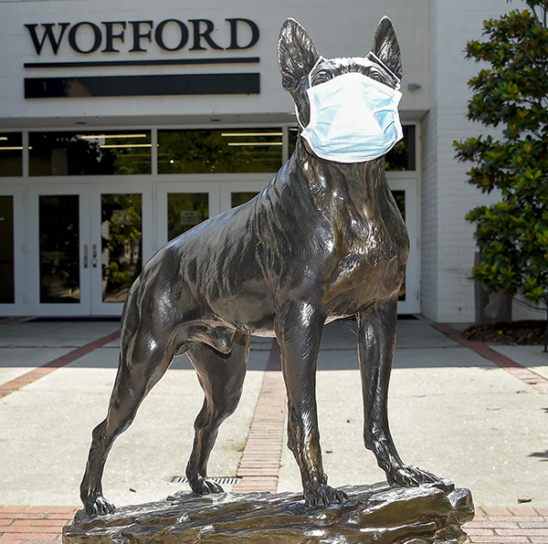 WoffordTerriers's tweet photo. Remember to #FaceMask4FallSports https://t.co/gPrKezkev2