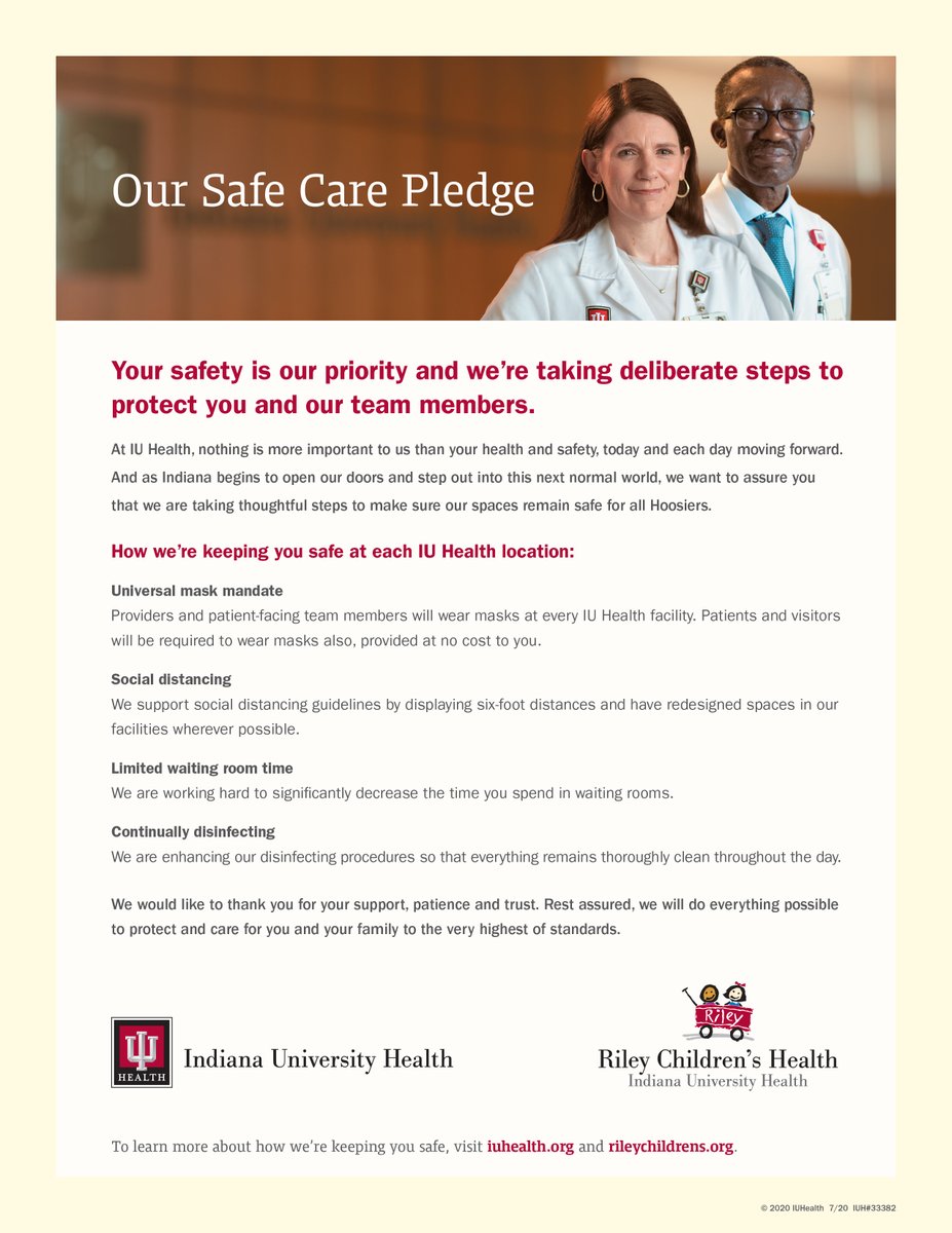 RileyChildrens's tweet photo. Riley Safe Care Pledge - https://t.co/mslXChDC0V https://t.co/elwheF1rw1