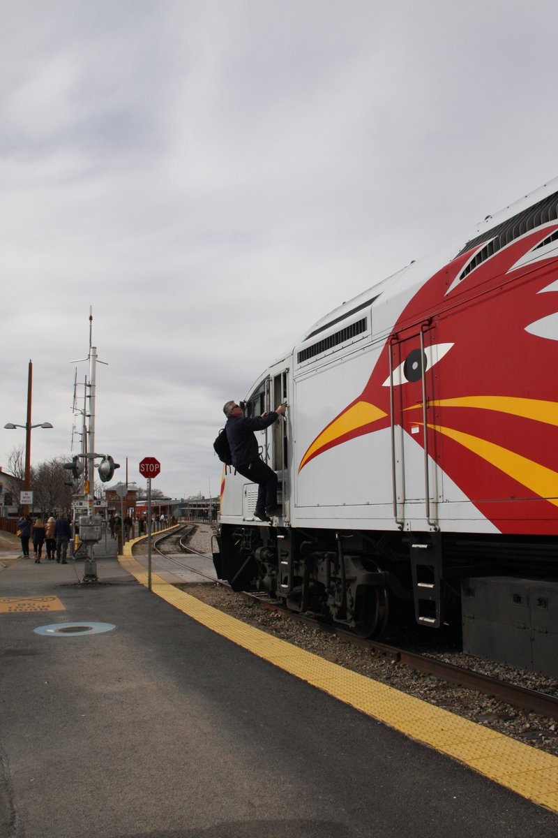 10/ The Rail Runner uses MP36PH-3C diesel-electric locomotives, with no.106 performing operational duties the day I was in the neighbourhood.