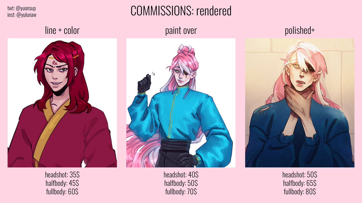 #commissionsopen #commissions Made a price list!! 
