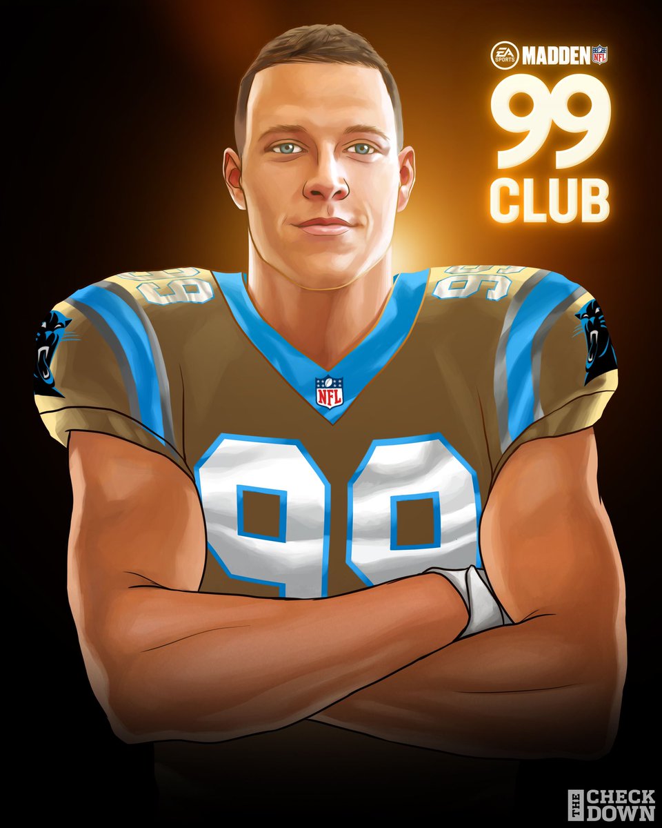 thecheckdown's tweet photo. The 99 Club looks good on Christian McCaffrey 😤 @CMC_22 @Panthers @EAMaddenNFL https://t.co/lSHLXsiwMc