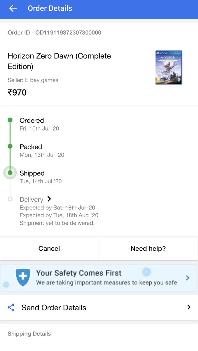 ElijahSharma's tweet photo. @Flipkart @FlipkartStories @flipkartsupport so you guys decided last minute that this should be delivered on a bicycle? 🙏🏼 https://t.co/PNjL1sx8NS