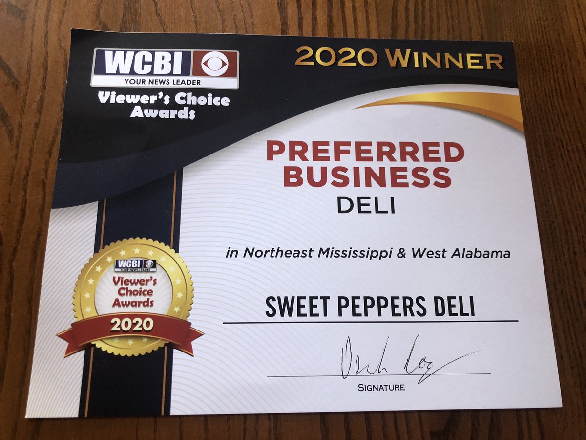 PeppDeliColumbu's tweet photo. Thank you to all who voted Sweet Peppers as your preferred deli! We appreciate your business. https://t.co/opgq4r1Z0d
