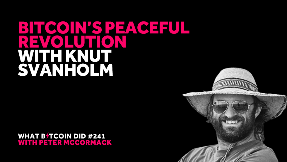 WBD241 - Bitcoin’s Peaceful Revolution with  @knutsvanholm. We discuss:- How we reach a libertarian society- Collectivism v individualism- Central planning in response to coronavirus- Hyperbitcoinisation https://www.whatbitcoindid.com/podcast/bitcoins-peaceful-revolution-with-knut-svanholm