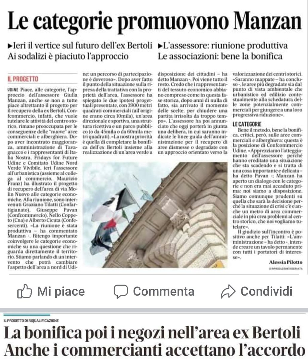 #14luglio 
✅Programmazione, ascolto e progettazione. 
Questi sono i punti che AR cerca sempre di portare avanti. 
I nostri amministratori sul tutto il territorio regionale fanno sempre del loro meglio. 
➡️Oggi sul Il Gazzettino il nostro coordinatore regionale <a href="/giuliamanzan1/">giulia manzan</a>.